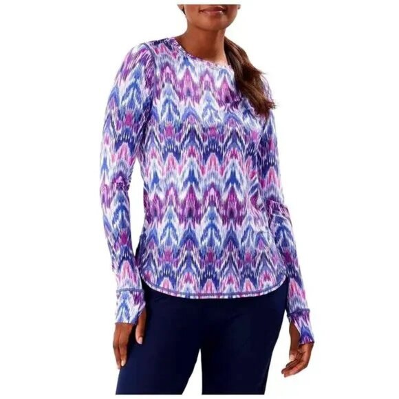 Tommy Bahama Tops - Tommy Bahama women long sleeve sun swim beach top shirt nylon Medium stretch…